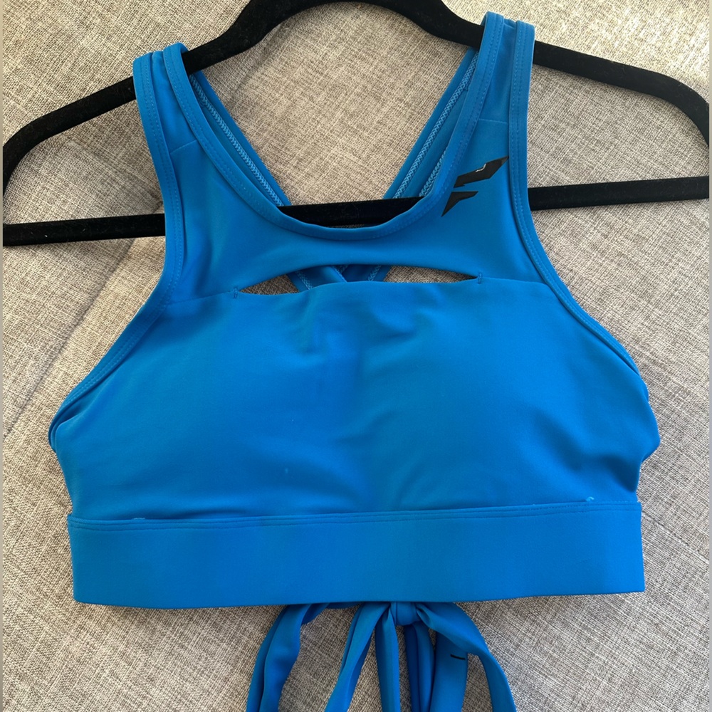 Flag nor fail Blue sports bra/top